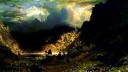 Storm in the Rocky Mountains Mt Rosalie Albert Bierstadt